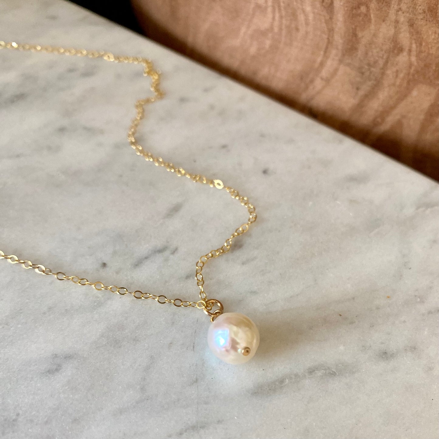 Baroque Pearl Pendant Necklace