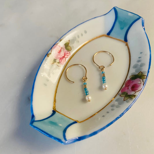 Micro Gem Drop Earring