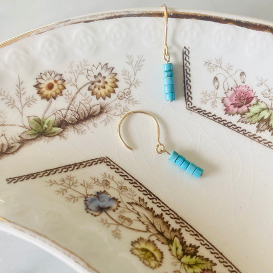 Tiny Turquoise Huggie