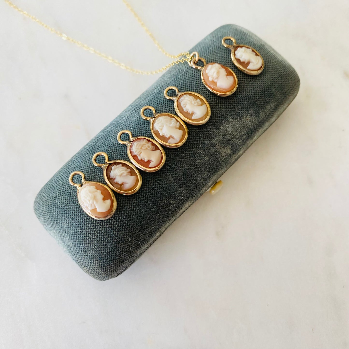 Tiny Vintage Cameo Necklace