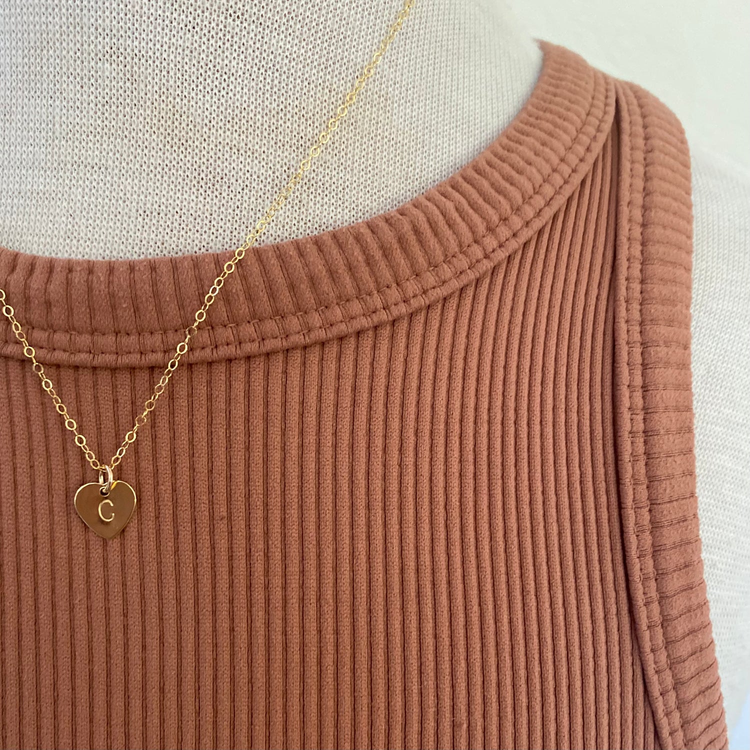 Heart 2025 tag necklace