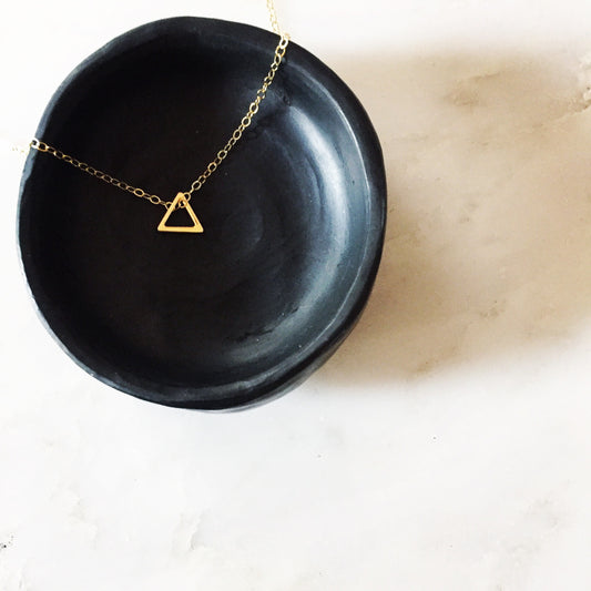 The Tiny Triangle Necklace